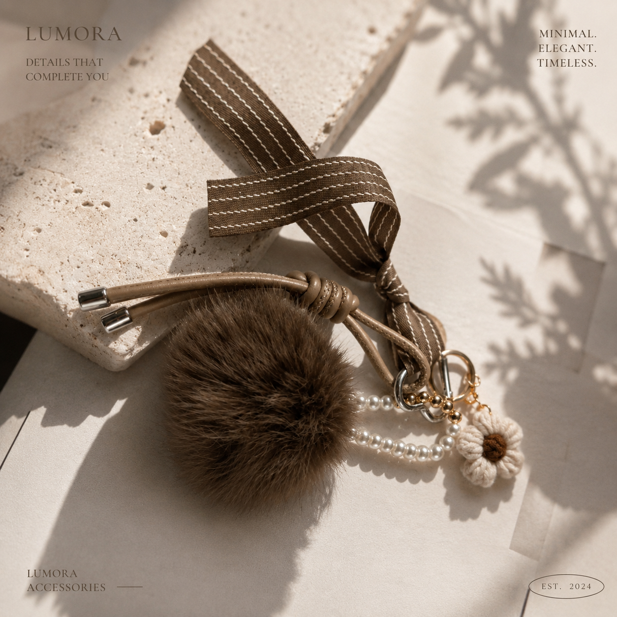 خرید چارم فانتزی لومورا | آویز دکوراتیو برای کیف، کوله و جاکلیدی